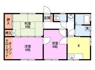 ニューコーポ山崎【1階】の間取り