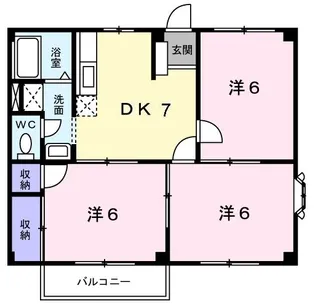 コーポリッチハーベスト【2階】の間取り