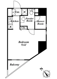 クレジデンス虎ノ門【3階】の間取り