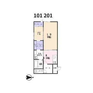 Vent Vert (ヴァン ヴェール)【1階】の間取り