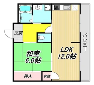 ファムール武庫之荘【2階】の間取り