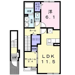 マロン・リジェールII【2階】の間取り