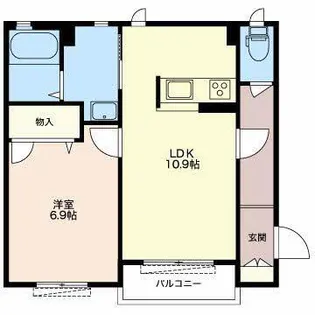 シャーメゾン大岩A【1階】の間取り