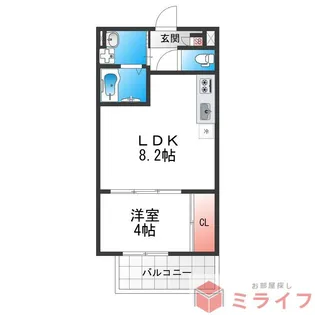 Tio Ruhe (ティオ ルーエ)【1階】の間取り