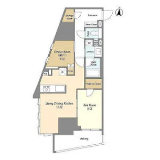 LaSante文京千駄木【7階】の間取り