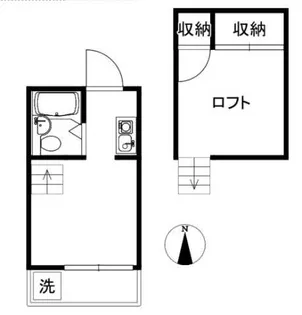 プリンセスコート代沢【2階】の間取り