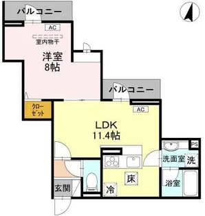 D-Sereno志木柏町【2階】の間取り