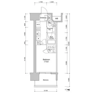 ザ・パークハビオ新栄【12階】の間取り