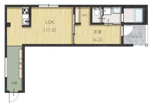 Lien小山【1階】の間取り