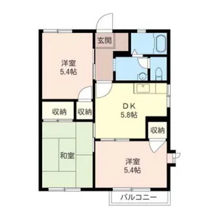 フレグランス・アカシヤA【2階】の間取り