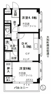 ハイシティ山手【2階】の間取り