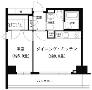 ポルトパルティーレヨコハマ【7階】の間取り