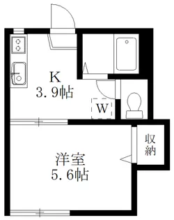 グランツミナミ【1階】の間取り