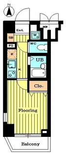 メインステージ恵比寿東【2階】の間取り