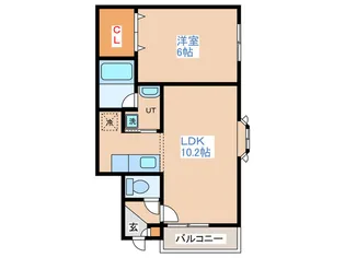 ロッキーマンション【2階】の間取り
