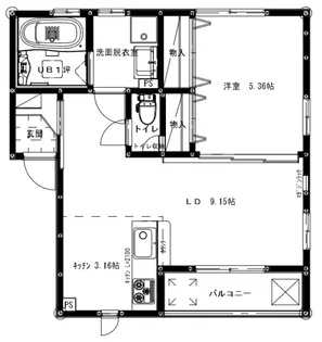 アイディアル白岳III【1階】の間取り