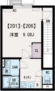 イクシオ江北【2階】の間取り