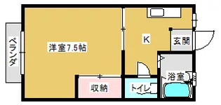 ユニベールAmi【2階】の間取り