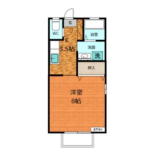 イグレック【1階】の間取り