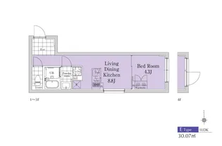 EXAM新中野II【4階】の間取り