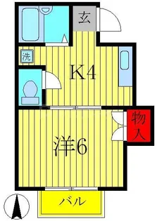 カーサピッコラ【1階】の間取り