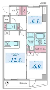 ドゥーエ板橋区役所前【11階】の間取り