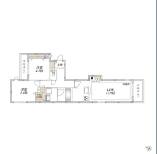 【へーベルメゾン】Chaleur Urawa【2階】の間取り