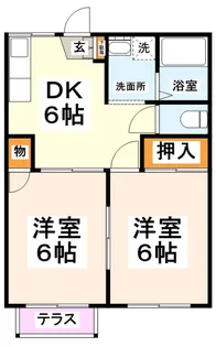 ファミールサヨI【2階】の間取り