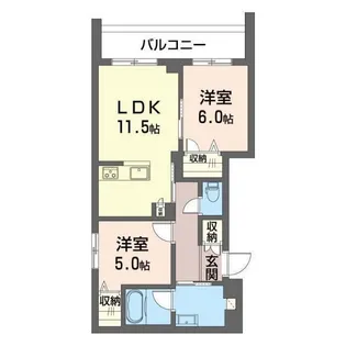 アドミラドール【3階】の間取り