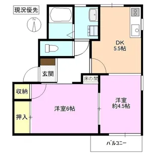 ラ・フォーレ長野【2階】の間取り