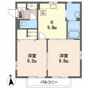 フルール MYU【1階】の間取り