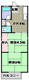ハイツ高倉台【2階】の間取り