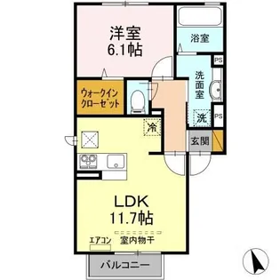 ヒーリングヴィラ久保台 ABC A棟【1階】の間取り