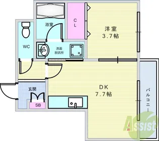 Maison de Raffine II(メゾン ド ラフィーネII)【3階】の間取り
