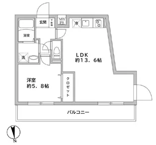 ラヴィエール学芸大学【3階】の間取り