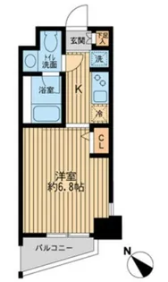 KDXレジデンス多摩川【6階】の間取り