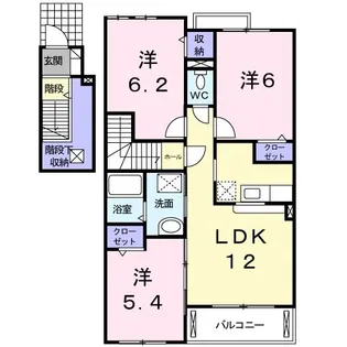 パレ・ドール【2階】の間取り