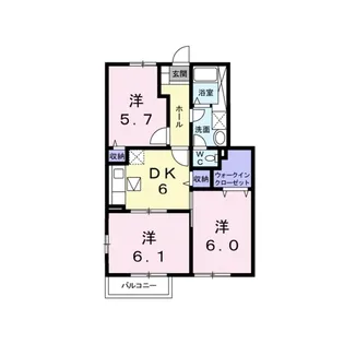 ボヌール・ペイザージュ【1階】の間取り