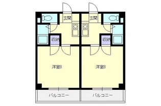 コーポU【2階】の間取り