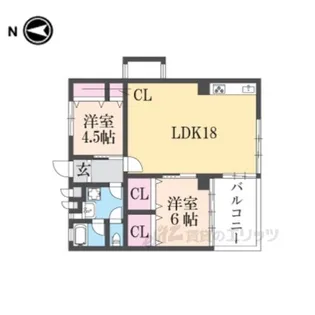 イースト33神宮前【4階】の間取り