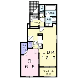 メゾン・ベレーナ【1階】の間取り