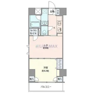 日神デュオステージ浅草松が谷【3階】の間取り