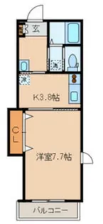カサブランカN【3階】の間取り