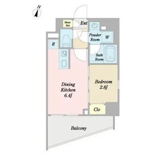 DeLCCS板橋North【9階】の間取り