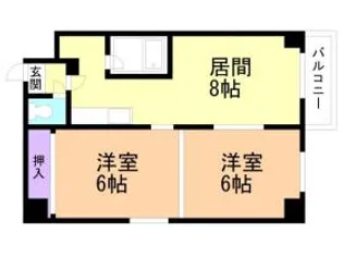 アスター南16条【2階】の間取り