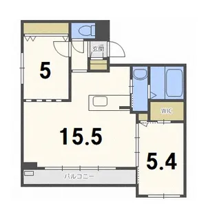 イマージュ新札幌【2階】の間取り
