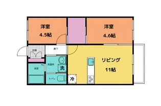 フレグランス高玉【1階】の間取り