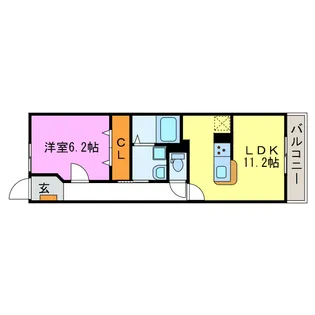 ソレイユカヤノV【2階】の間取り