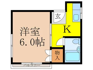 オガタハイツ【3階】の間取り