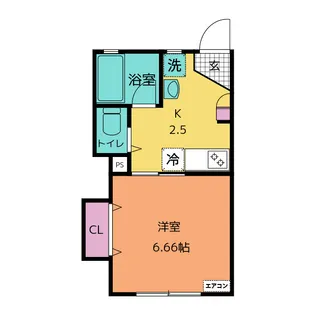 フォンテVII【2階】の間取り